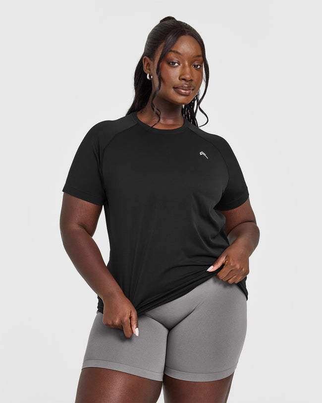 Go To Seamless Loose Top | Black