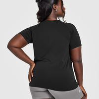 Go To Seamless Loose Top | Black