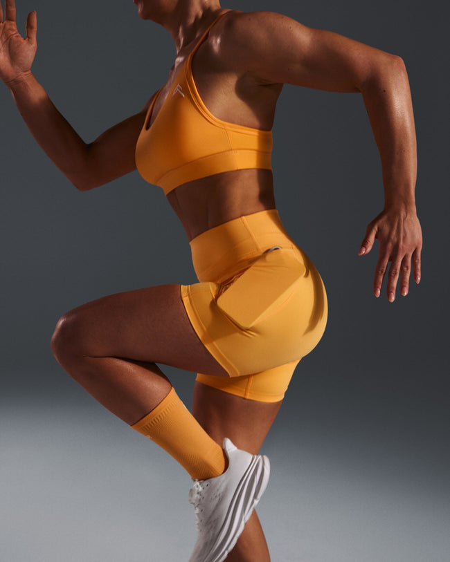 UnifiedMove™ High Waisted Pocket Shorts 6" | Powdered Orange