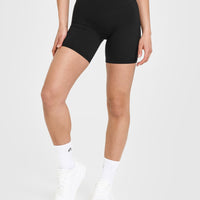 UnifiedMove High Waisted Shorts 6" | Black