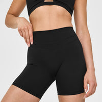 UnifiedMove High Waisted Shorts 6" | Black