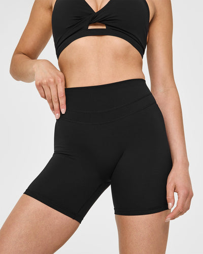 UnifiedMove High Waisted Shorts 6" | Black