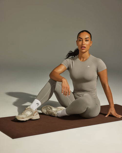 Go To Seamless Fitted Top | Warm Sand