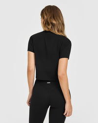 Cotton Relaxed T-Shirt | Black