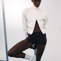 Mid Weight Cotton Knit Cardigan | Marshmallow White