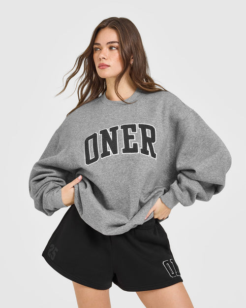 Oner Modal Foundations Oversized Oner 25 Sweatshirt | Charcoal Marl