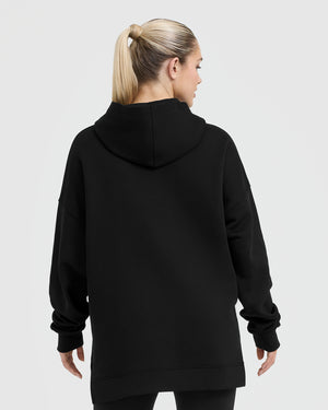 Black Cotton Hoodie Women s Oner Active EU