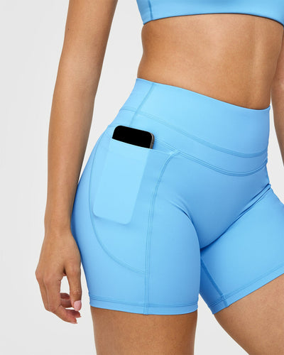 UnifiedMove™ High Waisted Pocket Shorts 6" | Arctic Blue