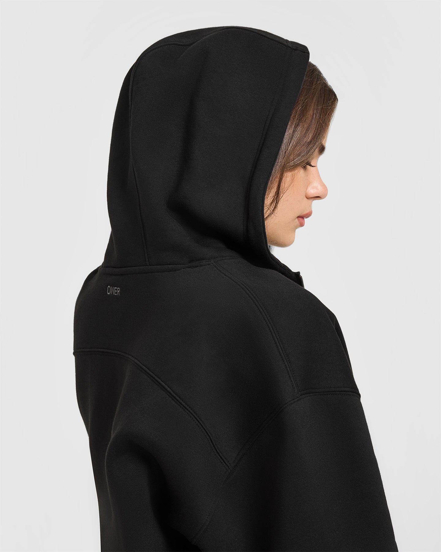 Foundations Zip Through Hoodie | Black
