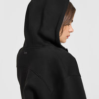 Foundations Zip Through Hoodie | Black