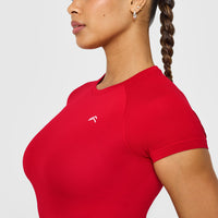 Go To Seamless Fitted Top | Fire Red