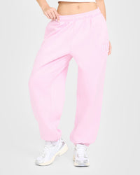 Foundations Oversized Oner Girlfriend Joggers | Chalk Pink