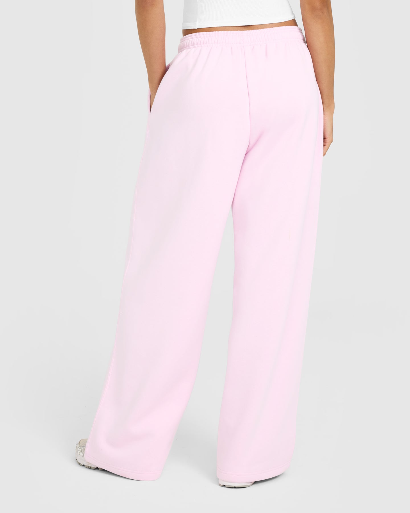 Foundations Oversized Oner Girlfriend Straight Leg Joggers | Chalk Pink