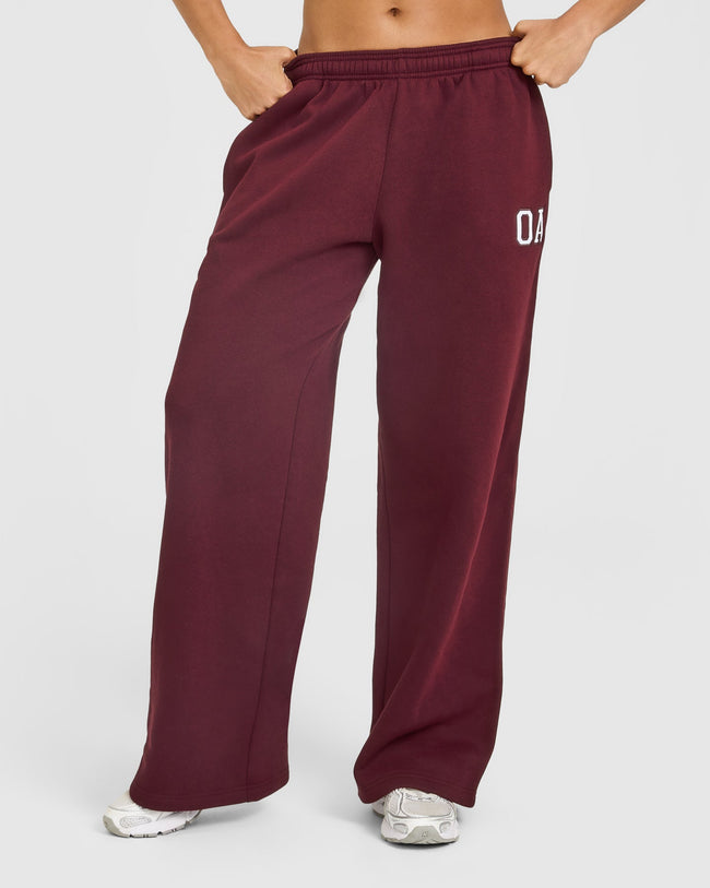 Foundations Oversized Oner Girlfriend Straight Leg Joggers | Rosewood