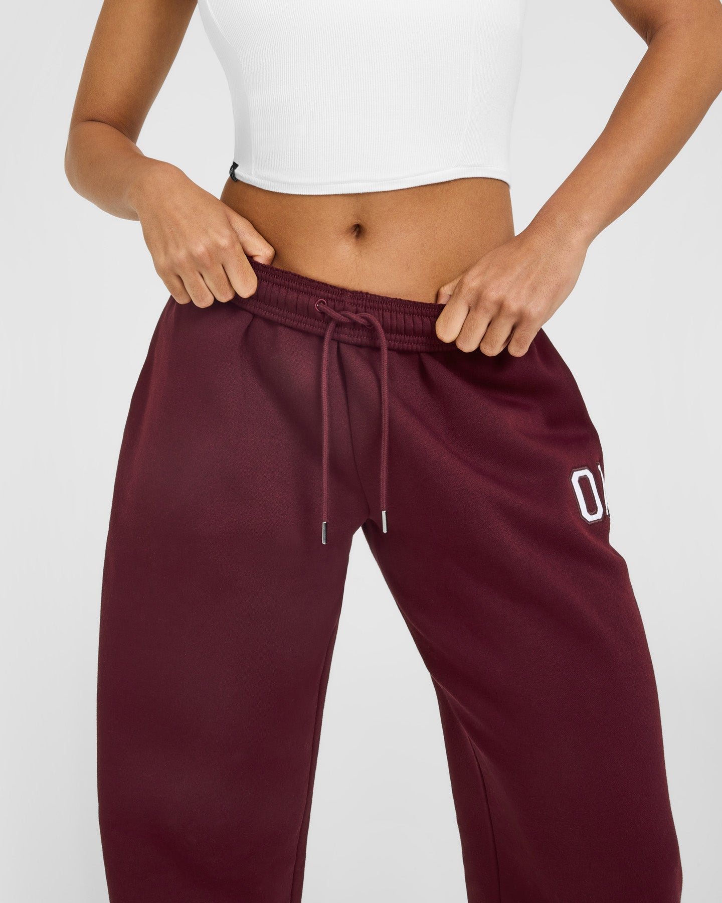 Foundations Oversized Oner Girlfriend Straight Leg Joggers | Rosewood