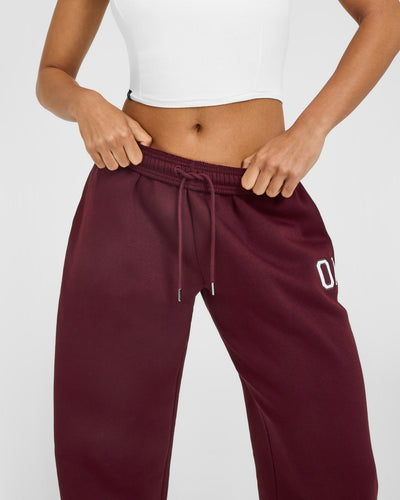 Foundations Oversized Oner Girlfriend Straight Leg Joggers | Rosewood