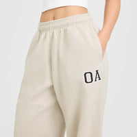 Foundations Oversized Oner Girlfriend Straight Leg Joggers | Sand