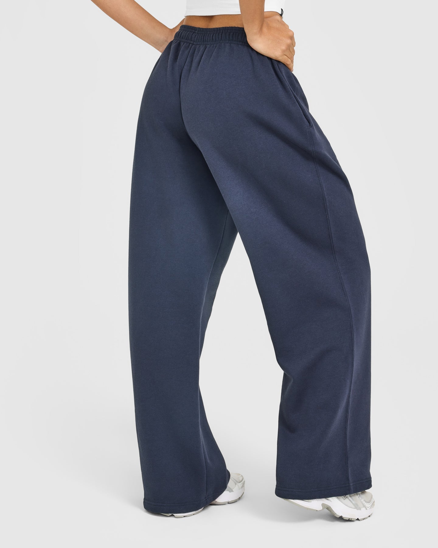 Foundations Oversized Oner Girlfriend Straight Leg Joggers | True Blue