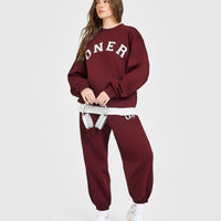 Foundations Oversized Oner Girlfriend Sweatshirt | Rosewood