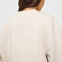 Foundations Oversized Oner Girlfriend Sweatshirt | Sand