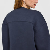 Foundations Oversized Oner Girlfriend Sweatshirt | True Blue