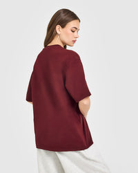 Oversized Oner Girlfriend Washed T-Shirt | Rosewood