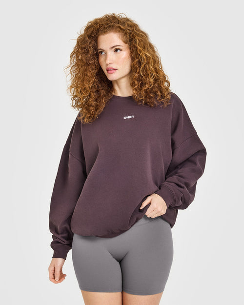 Mid Weight Sweatshirt | Umber Brown