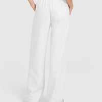 Mid Weight Relaxed Straight Leg Joggers | Light Grey Marl