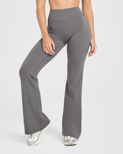 SoftMotion™ Flared Bottoms with White Logo | Ash Grey
