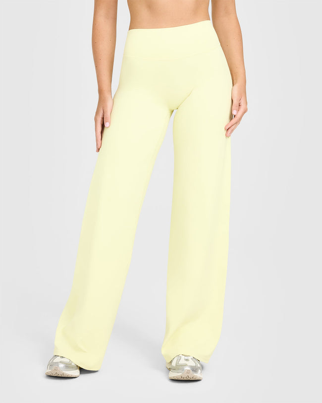SoftMotion™ Straight Leg Bottoms | Pastel Yellow