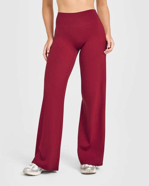 Oner Modal SoftMotion™ Straight Leg Bottoms | Ruby Red