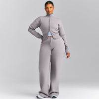 Mid Weight Cotton Knit Cardigan | Dark Zinc Gray