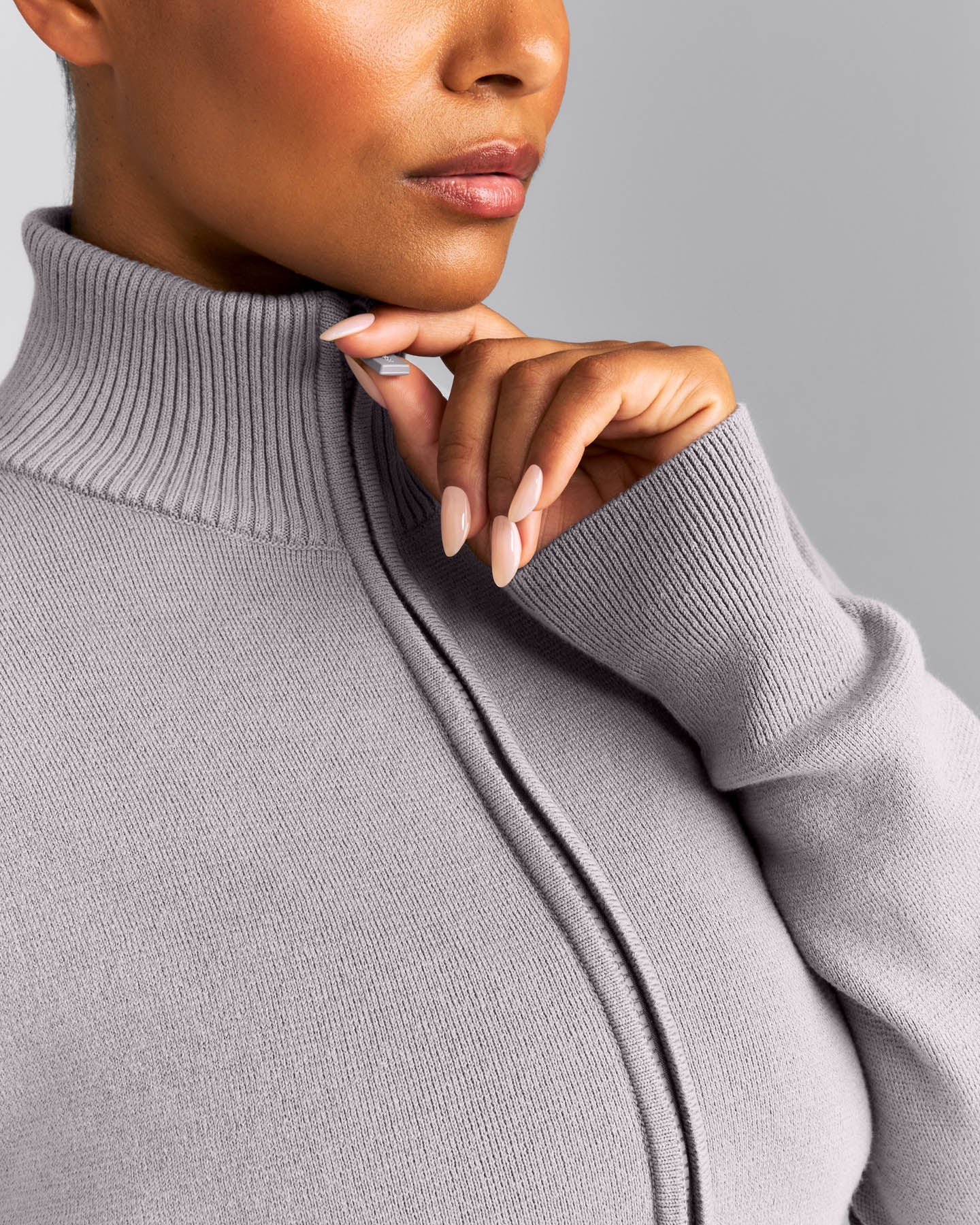 Mid Weight Cotton Knit Cardigan | Dark Zinc Gray