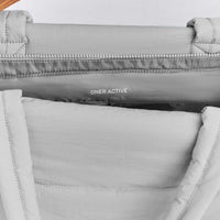 Quilted Tote Bag New Branding | Platinum Gray
