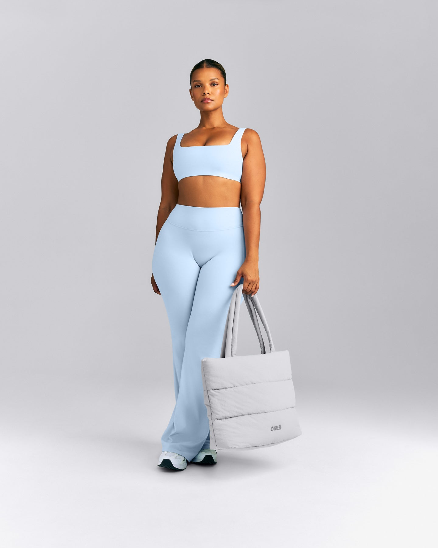 Quilted Tote Bag New Branding | Platinum Gray