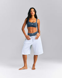 Seamless Thong | Storm Blue