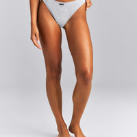 Seamless Thong | Gray Marl