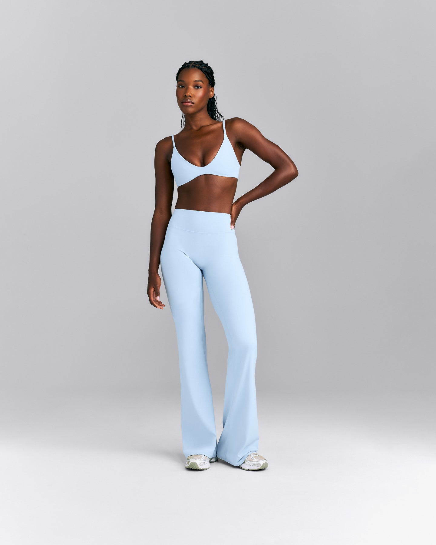 SoftMotion™ Flared Trousers New Branding | Mist Blue