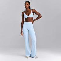 SoftMotion™ Flared Trousers New Branding | Mist Blue