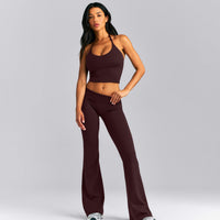 SoftMotion™ Flared Pants | Plum Brown