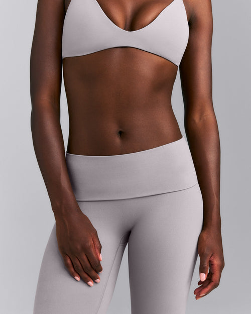 SoftMotion™ Fold Over Capri Leggings New Branding | Zinc Gray