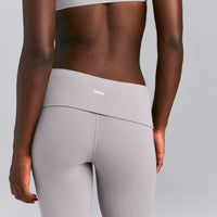 SoftMotion™ Fold Over Capri Leggings New Branding | Zinc Gray