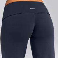 SoftMotion™ Fold Over Mid Rise Straight Leg Pants New Branding | True Blue