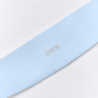 SoftMotion™ Headband with White Logo | Mist Blue