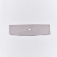 SoftMotion™ Headband with White Logo | Zinc Gray