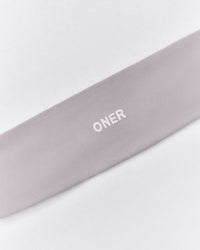 SoftMotion™ Headband with White Logo | Zinc Gray