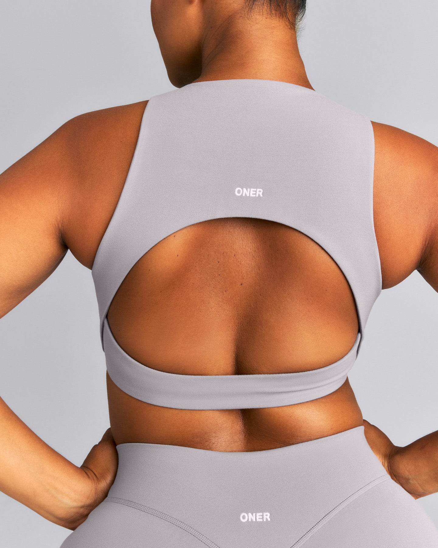 SoftMotion™ High Neck Sports Bra New Branding | Zinc Gray