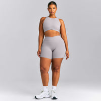 SoftMotion™ High Neck Sports Bra New Branding | Zinc Gray