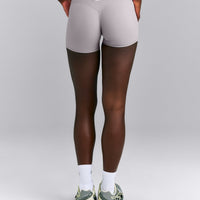SoftMotion™ Mid Rise Micro Shorts 4" | Zinc Gray