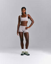SoftMotion™ Mid Rise Micro Shorts 4" | Zinc Gray